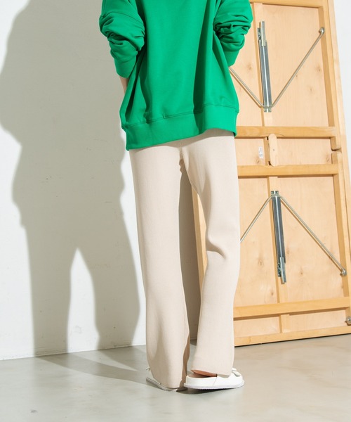 Auntie Rosa Holiday(アンティローザホリデー)の「レーヨンナイロンリブニットパンツ / サイズ展開あり(その他パンツ・レディース・グリーン/アイボリー/ピンク/ブラック/ブルー・SMALL/MEDIUM)」の12枚目の写真