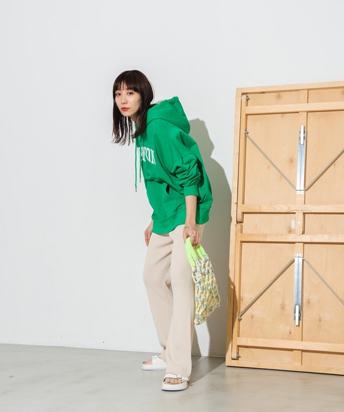 Auntie Rosa Holiday(アンティローザホリデー)の「レーヨンナイロンリブニットパンツ / サイズ展開あり(その他パンツ・レディース・グリーン/アイボリー/ピンク/ブラック/ブルー・SMALL/MEDIUM)」の7枚目の写真