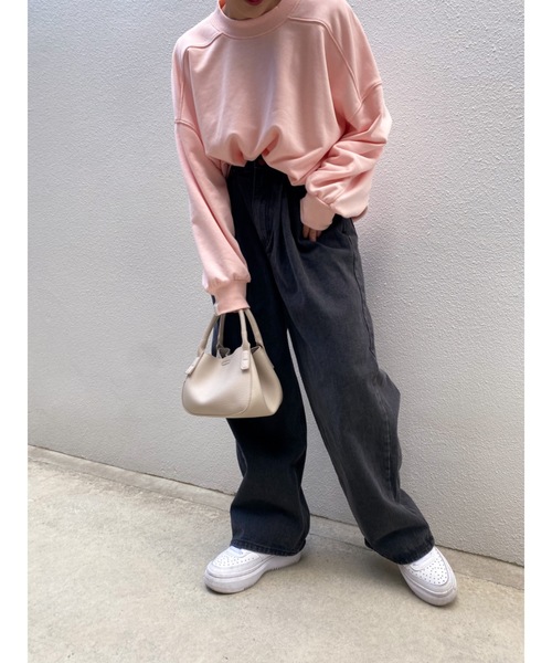 JUMELLE（ジュメロ）の「デザインワイドデニム（デニムパンツ・レディース・ブラック/ブルー・MEDIUM/LARGE/SMALL）」の10枚目の写真