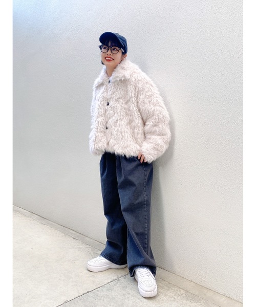 JUMELLE（ジュメロ）の「デザインワイドデニム（デニムパンツ・レディース・ブラック/ブルー・MEDIUM/LARGE/SMALL）」の13枚目の写真