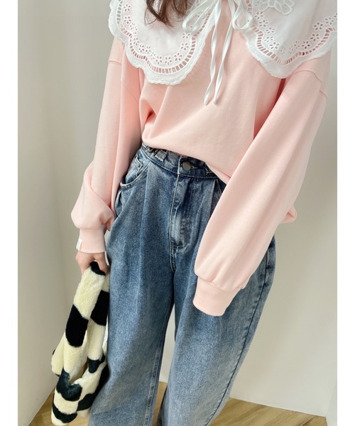 JUMELLE（ジュメロ）の「デザインワイドデニム（デニムパンツ・レディース・ブラック/ブルー・MEDIUM/LARGE/SMALL）」の9枚目の写真