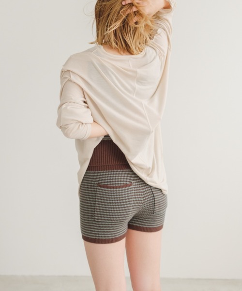 MILLER（ミラー）の「【Miller別注】SETUPニットショーツ（その他パンツ・レディース・イエロー/サックスブルー・FREE）」の2枚目の写真