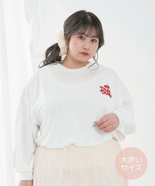 SLURR(スラ―)の「【大きいサイズ】DUM・DUM‘S ロンT(Tシャツ/カットソー・レディース・オフホワイト・L)」の1枚目の写真