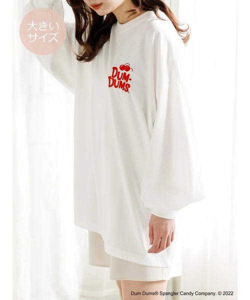 SLURR(スラ―)の「【大きいサイズ】DUM・DUM‘S ロンT(Tシャツ/カットソー・レディース・オフホワイト・L)」の5枚目の写真