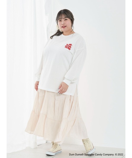 SLURR(スラ―)の「【大きいサイズ】DUM・DUM‘S ロンT(Tシャツ/カットソー・レディース・オフホワイト・L)」の15枚目の写真