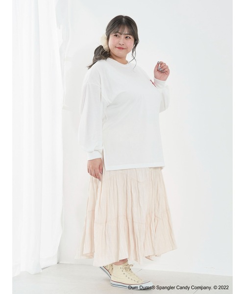 SLURR(スラ―)の「【大きいサイズ】DUM・DUM‘S ロンT(Tシャツ/カットソー・レディース・オフホワイト・L)」の14枚目の写真