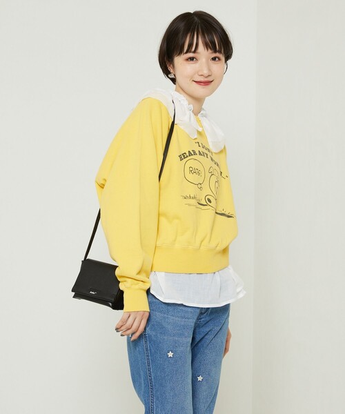 FREAK'S STORE(フリークスストア)の「SNOOPYスウェットプルオーバー(スウェット・レディース・イエロー/サックスブルー・フリ-)」の8枚目の写真