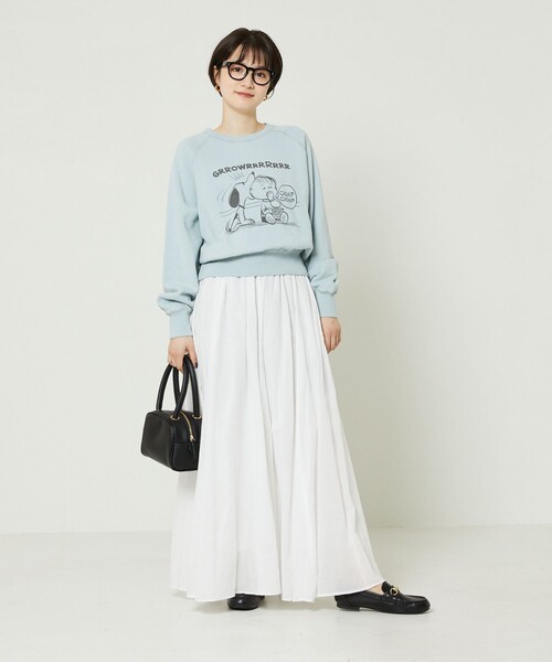 FREAK'S STORE(フリークスストア)の「SNOOPYスウェットプルオーバー(スウェット・レディース・イエロー/サックスブルー・フリ-)」の3枚目の写真