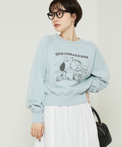 FREAK'S STORE(フリークスストア)の「SNOOPYスウェットプルオーバー(スウェット・レディース・イエロー/サックスブルー・フリ-)」の19枚目の写真
