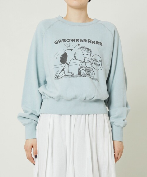 FREAK'S STORE(フリークスストア)の「SNOOPYスウェットプルオーバー(スウェット・レディース・イエロー/サックスブルー・フリ-)」の6枚目の写真