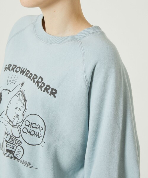 FREAK'S STORE(フリークスストア)の「SNOOPYスウェットプルオーバー(スウェット・レディース・イエロー/サックスブルー・フリ-)」の4枚目の写真