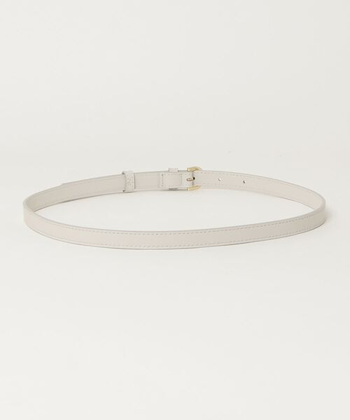 MAISON BOINET（メゾンボワネ）の「MAISON BOINET / レザーナローベルト（ベルト・レディース・ブラック/アイボリー・75/70/80）」の5枚目の写真