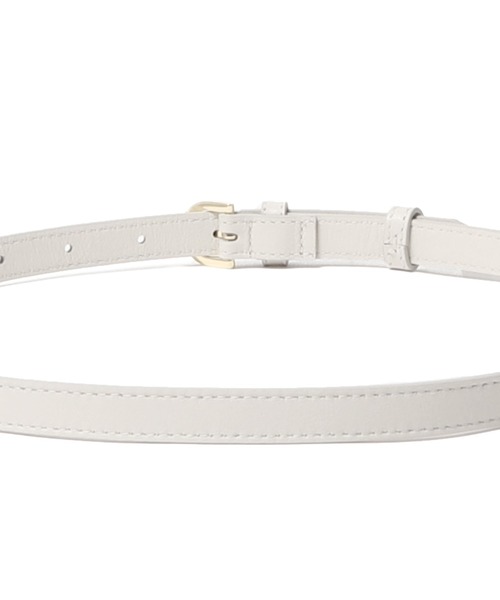 MAISON BOINET（メゾンボワネ）の「MAISON BOINET / レザーナローベルト（ベルト・レディース・ブラック/アイボリー・75/70/80）」の4枚目の写真