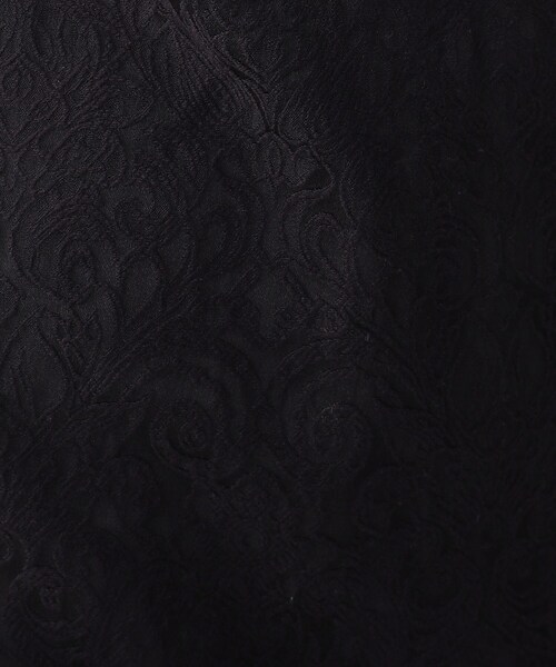 OPAQUE.CLIP（オペークドットクリップ）の「◆ボタニカルジャカード ナロースカート【WEB限定サイズ】（スカート・レディース・ブラック/サンドベージュ・40/42/38）」の10枚目の写真