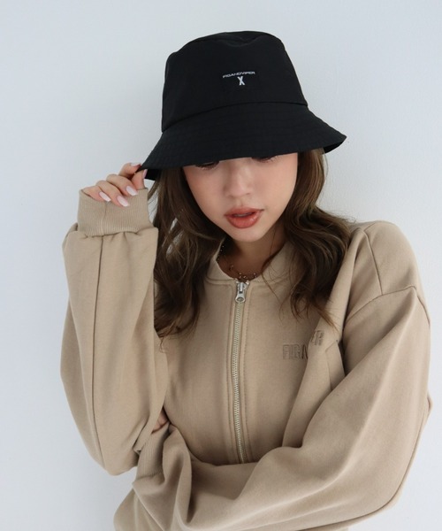 FIG&VIPER（フィグアンドバイパー）の「ナイロンバケットハット（ハット・レディース・ブラック/ベージュ・FREE）」の20枚目の写真