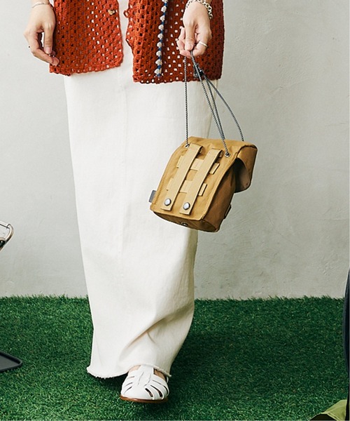 Snow Peak（スノーピーク）の「【SNOW PEAK / スノーピーク】HOME CAMP ユーティリティーポーチ（ショルダーバッグ・メンズ・ブラック/キャメル・FREE）」の18枚目の写真