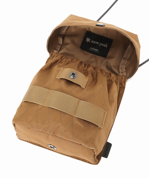 Snow Peak（スノーピーク）の「【SNOW PEAK / スノーピーク】HOME CAMP ユーティリティーポーチ（ショルダーバッグ・メンズ・ブラック/キャメル・FREE）」の14枚目の写真