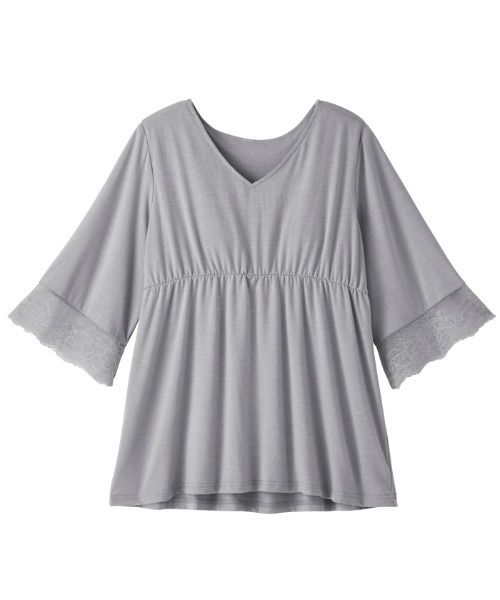 パデット付レースづかいルームウェアセット