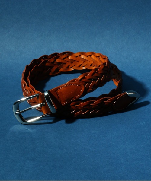 ANPAS(アンパス)の「ANPAS 3Points Buckle Eco Real Leather Mesh Belt/ANPAS 別注 3点尾錠 エコレザーメッシュベルト(ベルト・メンズ・ブラック/ダークブラウン/ブラウン・FREE)」の3枚目の写真