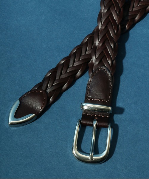 ANPAS(アンパス)の「ANPAS 3Points Buckle Eco Real Leather Mesh Belt/ANPAS 別注 3点尾錠 エコレザーメッシュベルト(ベルト・メンズ・ブラック/ダークブラウン/ブラウン・FREE)」の6枚目の写真