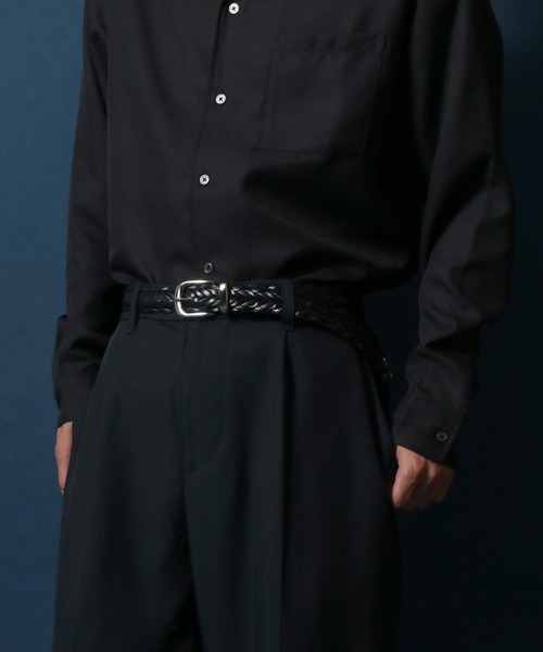 ANPAS 3Points Buckle Eco Real Leather Mesh Belt/ANPAS 別注 3点尾錠 エコレザーメッシュベルト