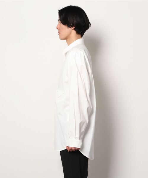 VOAAOV（ヴォアーブ）の「【VOAAOV】 organic cotton broad shirt（シャツ/ブラウス・メンズ・ホワイト/ブラック/ベージュ・1/2）」の5枚目の写真