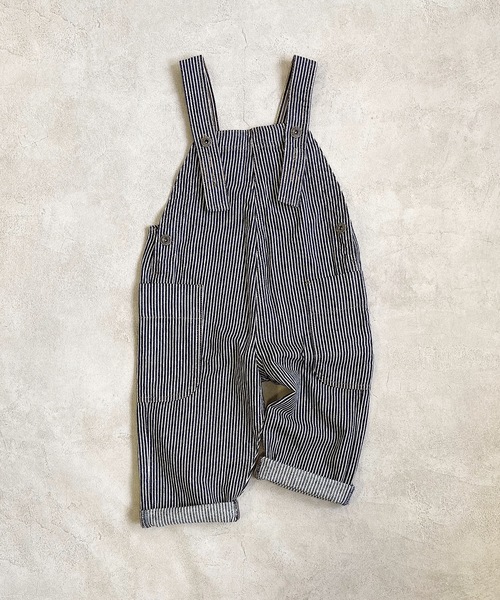 Life Support Products(ライフサポートプロダクツ)の「【コットンUSA】ビッグポケットデニムオーバーオール(80~160cm)(サロペット/オーバーオール・キッズ・ネイビー/ストライプ/キナリ・140/130/120/100/160/90/150/80/110/95)」の8枚目の写真
