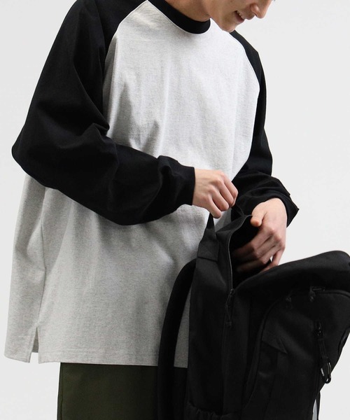 BACK NUMBER（バックナンバー）の「【BACK NUMBER】ビッグシルエットラグランロンT（Tシャツ/カットソー・メンズ・ネイビー/ベージュ/ブラック・L/S/M/XL）」の2枚目の写真