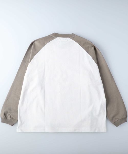 BACK NUMBER（バックナンバー）の「【BACK NUMBER】ビッグシルエットラグランロンT（Tシャツ/カットソー・メンズ・ネイビー/ベージュ/ブラック・L/S/M/XL）」の17枚目の写真