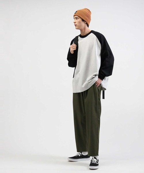 BACK NUMBER（バックナンバー）の「【BACK NUMBER】ビッグシルエットラグランロンT（Tシャツ/カットソー・メンズ・ネイビー/ベージュ/ブラック・L/S/M/XL）」の22枚目の写真