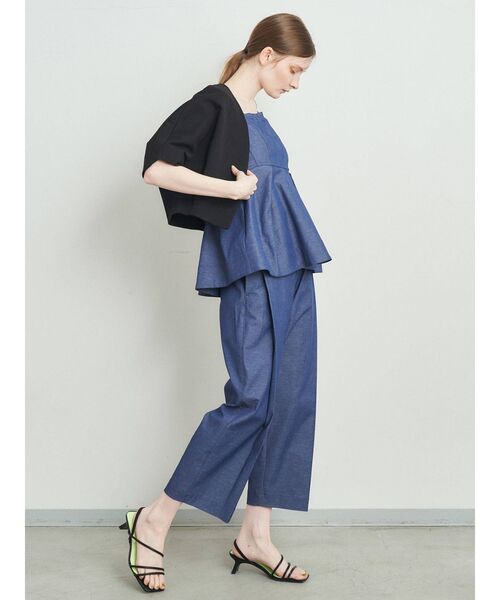 ELENDEEK（エレンディーク）の「タックコクーンパンツ【セットアップ対応可能】（その他パンツ・レディース・ブラック/インディゴブルー/ベージュ・01/02）」の7枚目の写真