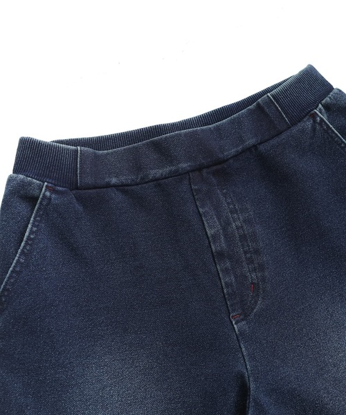 n'OrLABEL(ノアールレーベル)の「カットデニムジョガーパンツ(デニムパンツ・レディース・ブラック/ネイビー/ブルー・1/2)」の8枚目の写真