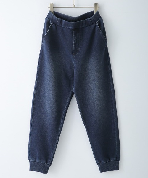 n'OrLABEL(ノアールレーベル)の「カットデニムジョガーパンツ(デニムパンツ・レディース・ブラック/ネイビー/ブルー・1/2)」の12枚目の写真