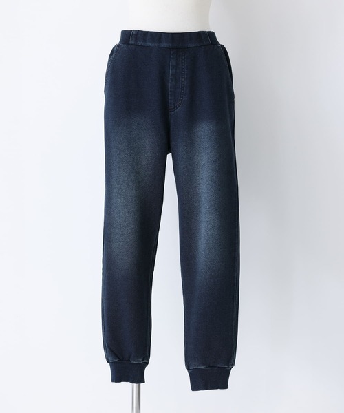 n'OrLABEL(ノアールレーベル)の「カットデニムジョガーパンツ(デニムパンツ・レディース・ブラック/ネイビー/ブルー・1/2)」の17枚目の写真