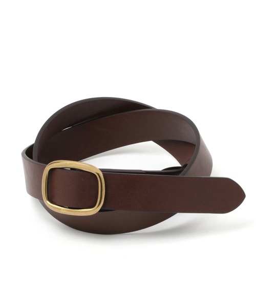 studio CLIP（スタディオクリップ）の「中太ベーシックベルト（ベルト・レディース・ブラウン/ブラック・FREE）」の2枚目の写真