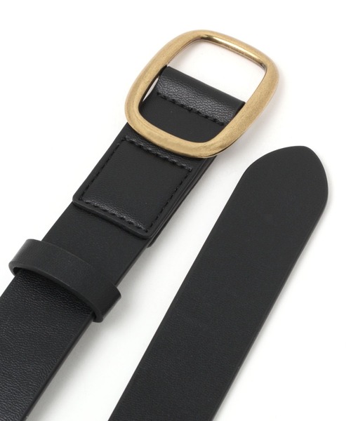 studio CLIP（スタディオクリップ）の「中太ベーシックベルト（ベルト・レディース・ブラウン/ブラック・FREE）」の3枚目の写真