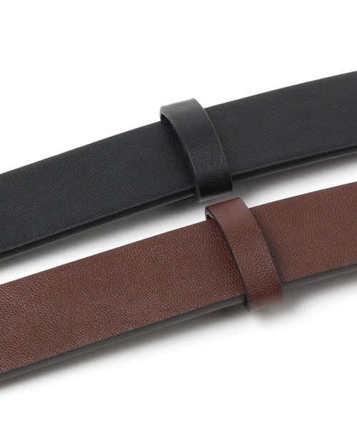 studio CLIP（スタディオクリップ）の「中太ベーシックベルト（ベルト・レディース・ブラウン/ブラック・FREE）」の6枚目の写真