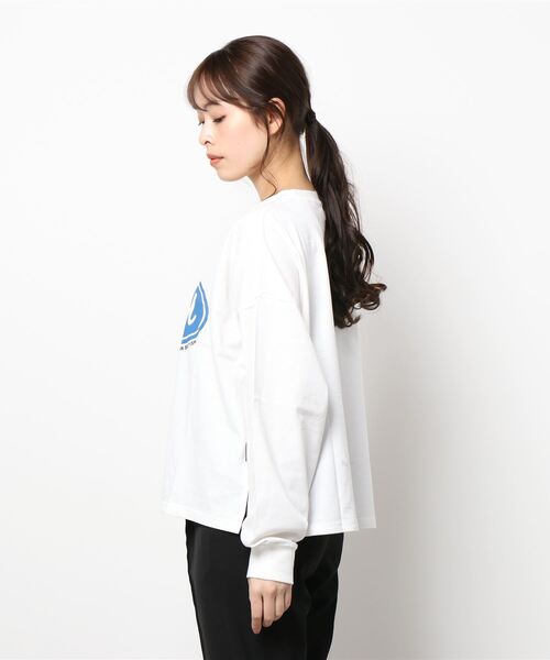 KANGOL(カンゴール)の「【KANGOL】フロントプリントロンT(Tシャツ/カットソー・レディース・ネイビー/ピンク/ホワイト・M/L)」の4枚目の写真