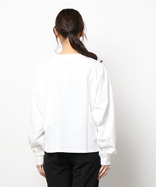 KANGOL(カンゴール)の「【KANGOL】フロントプリントロンT(Tシャツ/カットソー・レディース・ネイビー/ピンク/ホワイト・M/L)」の5枚目の写真