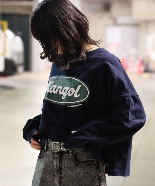 KANGOL(カンゴール)の「【KANGOL】フロントプリントロンT(Tシャツ/カットソー・レディース・ネイビー/ピンク/ホワイト・M/L)」の9枚目の写真