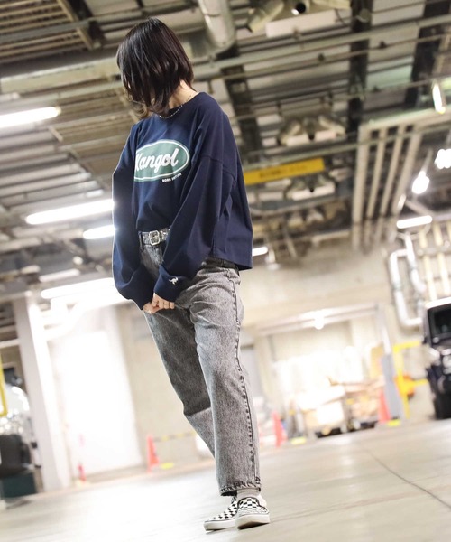 KANGOL(カンゴール)の「【KANGOL】フロントプリントロンT(Tシャツ/カットソー・レディース・ネイビー/ピンク/ホワイト・M/L)」の11枚目の写真