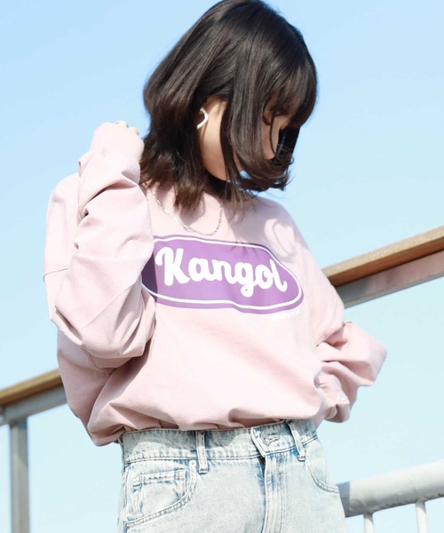 KANGOL(カンゴール)の「【KANGOL】フロントプリントロンT(Tシャツ/カットソー・レディース・ネイビー/ピンク/ホワイト・M/L)」の13枚目の写真