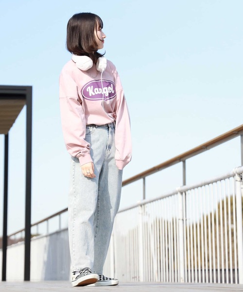 KANGOL(カンゴール)の「【KANGOL】フロントプリントロンT(Tシャツ/カットソー・レディース・ネイビー/ピンク/ホワイト・M/L)」の15枚目の写真