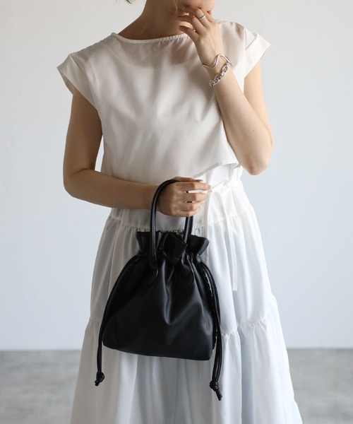 r.（アールドット）の「レイヤード ティアードワンピース（ワンピース・レディース・ホワイト/ブラック/モカ/ブルー・FREE）」の7枚目の写真