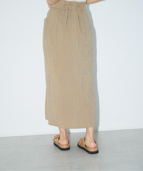 FREE'S MART（フリーズマート）の「【Sシリーズ対応】◆フロントスリットチェックナロースカート（スカート・レディース・ブラック系その他/イエロー系その他/オレンジ系その他・SMALL/MEDIUM/X-SMALL）」の19枚目の写真