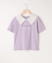 mezzo piano Junior（メゾピアノジュニア）の「セーラーつけ衿半袖Tシャツ（Tシャツ/カットソー・キッズ）」