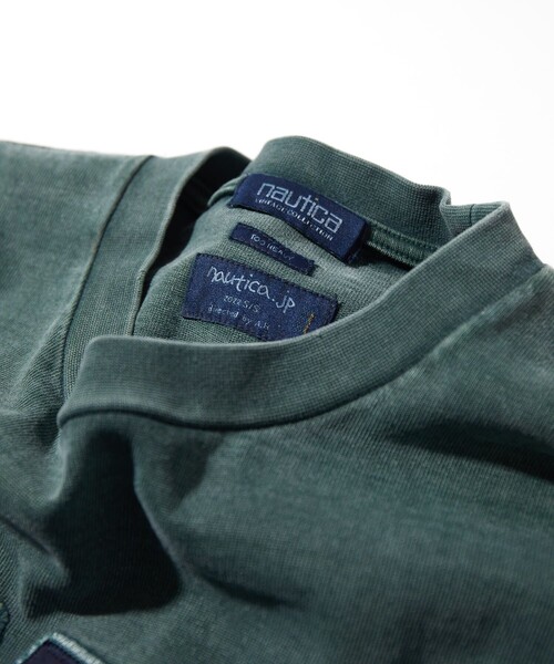 NAUTICA(ノーティカ)の「NAUTICA/ノーティカ Pigment Dyed Arch Logo S/S Tee “TOO HEAVY”(Tシャツ/カットソー・メンズ・チャコールグレー/ネイビー/グリーン/ワインレッド・SMALL/MEDIUM/LARGE/X-LARGE/XX-LARGE)」の21枚目の写真
