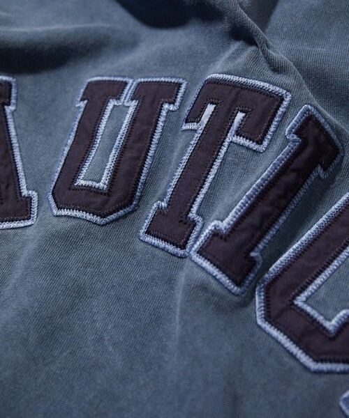 NAUTICA(ノーティカ)の「NAUTICA/ノーティカ Pigment Dyed Arch Logo S/S Tee “TOO HEAVY”(Tシャツ/カットソー・メンズ・チャコールグレー/ネイビー/グリーン/ワインレッド・SMALL/MEDIUM/LARGE/X-LARGE/XX-LARGE)」の5枚目の写真