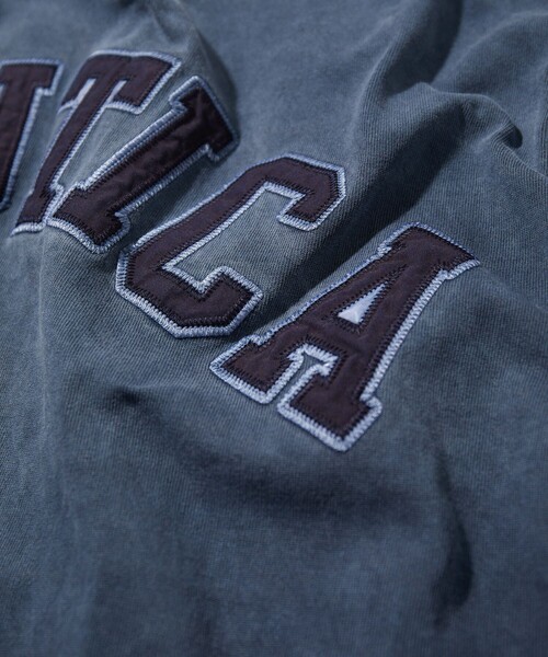 NAUTICA(ノーティカ)の「NAUTICA/ノーティカ Pigment Dyed Arch Logo S/S Tee “TOO HEAVY”(Tシャツ/カットソー・メンズ・チャコールグレー/ネイビー/グリーン/ワインレッド・SMALL/MEDIUM/LARGE/X-LARGE/XX-LARGE)」の6枚目の写真