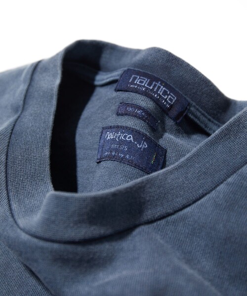 NAUTICA(ノーティカ)の「NAUTICA/ノーティカ Pigment Dyed Arch Logo S/S Tee “TOO HEAVY”(Tシャツ/カットソー・メンズ・チャコールグレー/ネイビー/グリーン/ワインレッド・SMALL/MEDIUM/LARGE/X-LARGE/XX-LARGE)」の8枚目の写真